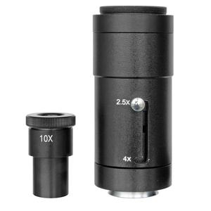 Bresser 2.5x/4x camera adapter with 10x eyepiece camera adapter for Science microscope