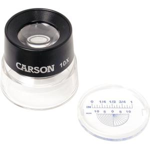 Carson Magnifying glass LumiLoupe 10x, mit abnehmbarer Mess-Skala