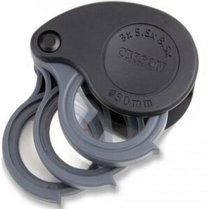 Carson LumiCraft 2X hands-free magnifying glass, illuminated