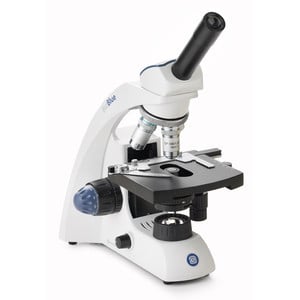 Euromex Microscope Mikroskop BioBlue, BB.4240, mono, DIN, semiplan, 40x-600x, 10x/18, LED, 1W