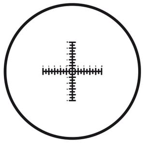 Motic micrometer reticle Reticle Crosshairs with double scale (10 mm in 100 divisions), (Ø 25 mm)