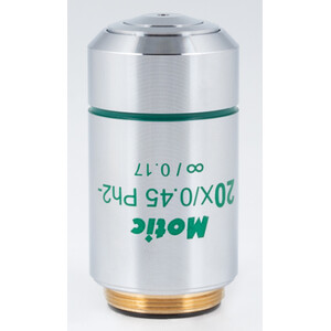 Motic CCIS Plan, achromatisch. Fase objectief neg. EC-H PLph 20x/0.45 (AA=0.9mm)