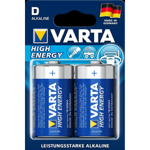 Varta Size D batteries, 'High Energy', pack of 2