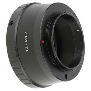 TS Optics Adattore fotocamera con anello T2 per innesto Micro Quattro Terzi (Panasonic, Olympus)