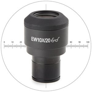 Euromex Measuring eyepiece IS.6010-CM, WF10x/20 mm, 10/100 microm., crosshair, Ø 23.2 mm (iScope)
