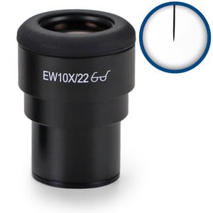 Euromex Measuring eyepiece IS.6210-P, WF 10x/22, pointer, Ø 30 mm (iScope)