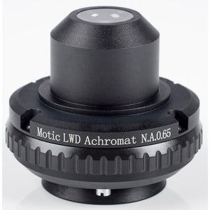 Motic Condenser, N.A. 0.65, wd 10.8mm, LWD, achromatic, iris diaphragm (BA410E, BA310 microscopes)