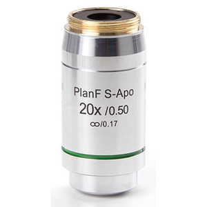 Euromex objetivo DX.7320, 20x/0.50 PLFi APO, plan semi-apo, infinity, Fluarex, w.d. 2,1 mm (Delphi-X)