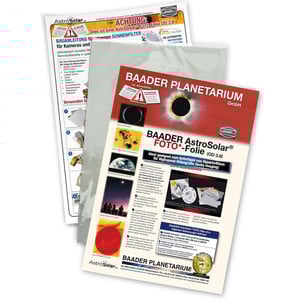 Baader Pellicola filtrante Filtro solare in fogli AstroSolar Foto OD 3,8 20x29 cm
