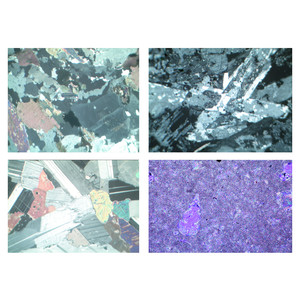LIEDER Rocks and Minerals, Ground Thin, Basic Set no. I , 10 Microscope Slides size 30x45 mm, wo box