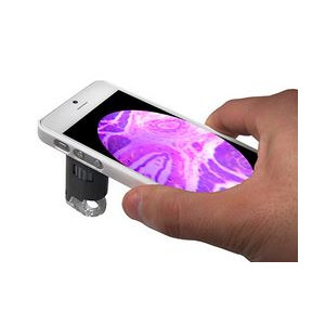 Carson MM-255 microscope + iPhone 5 Adapter