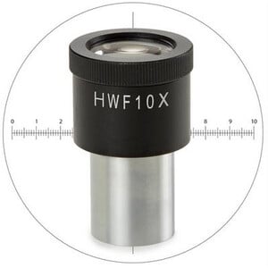 Euromex Measuring eyepiece BS.6010-CM, HWF 10x/20 mm with 10/100 micrometer and cross hair for Ø 23 mm tube (bScope)
