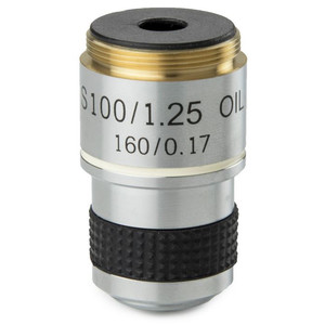 Euromex 100X/1.25" achro, sprung, parafocal microscope objective, 35mm, MB.7000 (MicroBlue)