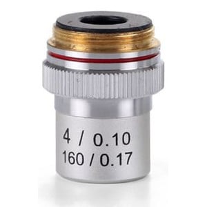 Euromex 4X/0.10 achro, DIN, EC.7004 microscope objective (for EcoBlue)