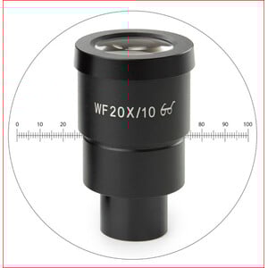 Euromex HWF 20x/10 mm eyepiece with micrometer, SB.6020-M (StereoBlue)