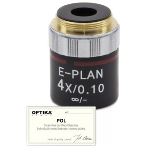 Optika Objetivo 4x/0.10, infinity, N-plan, POL, M-144P (B-383POL)
