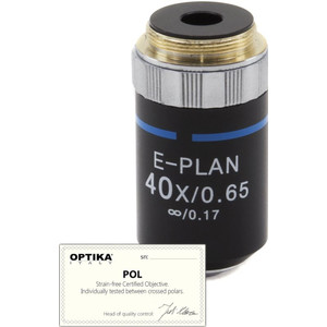 Optika Obiettivo 40x/0.65, infinity, N-plan, POL, ( B-383POL), M-147P