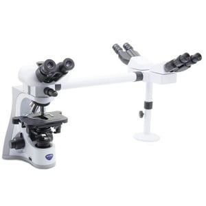 Optika Microscope B-510-3, discussion, trino, 3-head, IOS W-PLAN, 40x-1000x, EU