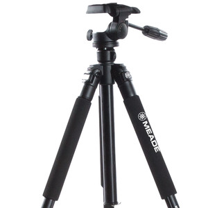 Omegon Treppiede In Alluminio Basic 300 V Con Testa Fluida 2D - Supporto Per Binocoli E Telescopi Fino A 8 Kg
