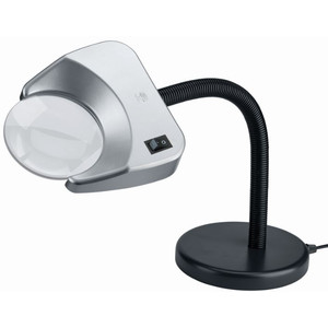 Schweizer Vergrootglazen Loeplamp Tech-Line LED TABLE BASE 6500K, 2x/Ø120mm, biconvex, tafelvoet