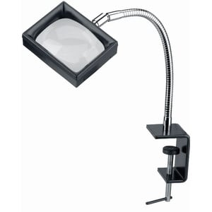 Schweizer Lente di ingrandimento da lavoro Morsetto da tavolo in materiale sintetico, 3x/100x75mm, asferico