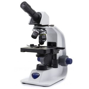 Optika Microscoop B-152R-PL, mono, plat, oplaadbare batterij, 400x
