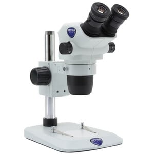 Optika Stereo zoom microscope SZO-1, bino, 6.7-45x, Pillar stands, without Lighting