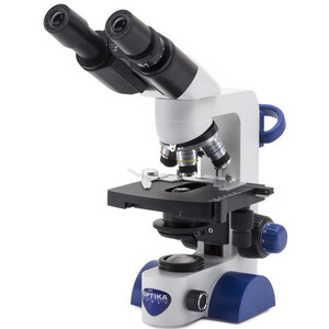Optika Microscope B-67 , bino, 40-600x, LED, Akku, Kreuztisch