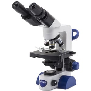 Optika Microscope B-67, bino, 40-600x, LED, battery, cross table