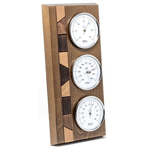 Fischer Stazione meteo in vero legno, rovere rustico