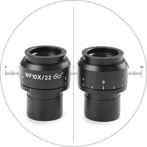 Euromex Oculare di misura NZ.6210-CM, 10x/22 mm SWF, micrometro, reticolo, (Nexius EVO)