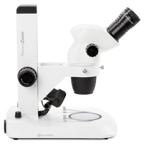 Euromex Microscopio stereo zoom NZ.1902-S, 6.7-45x, Barra dentada, Luz incidente y transmitida, bino