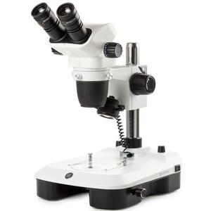 Euromex Microscopio stereo zoom NZ.1702-M, 6.5-55x, Colonna,  Luce incidente e trasmessa, Bino, Specchio per campo scuro, Embriologia
