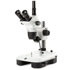 Euromex Stereo zoom microscoop NZ.1703-M, 6,5-55x, zuil, invallend en doorgelaten licht, trino, Spiegels voor dark field, embryologie