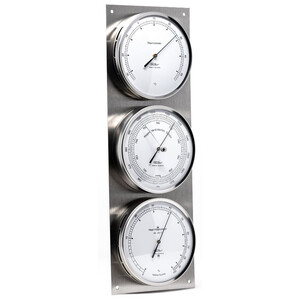 130mm Sliver 3 in 1 Barometer Weather Station Indoor Outdoor Use