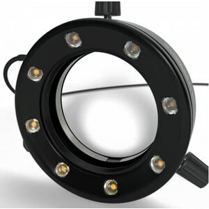 StarLight Opto-Electronics RL66S-80 PW, 8 LED, blanco puro (5600 K), distancia de trabajo 45-180 mm, Ø 66 mm