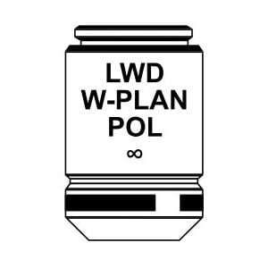 Optika IOS LWD W-PLAN POL objective 10x/0.25, M-1137