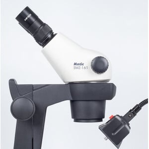 Motic Microscopio stereo zoom GM-161, bino, fluo, 7.5-45x, wd 110mm