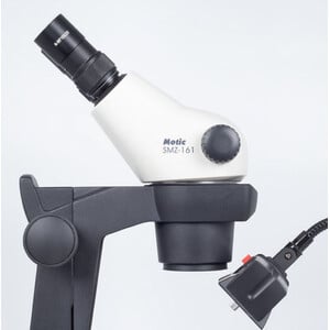 Motic Stereo zoom microscope GM-161, bino, fluo,  7.5-45x, wd 110mm