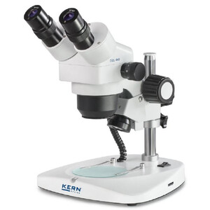 Kern Stereo zoom microscope OZL 445, Greenough, Column, binocular, 0.75-3.6x, 10x/21, 0.35W LED