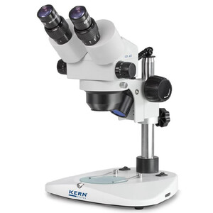 Kern Microscopio stereo zoom OZL 451, Greenough, Colonna, binoculare, 0,75-5,0x, 10x/23, 10W Hal