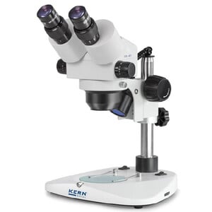 Kern Stereo zoom microscope OZL 451, Greenough, Column, binocular, 0.75-5.0x, 10x/23, 10W hal
