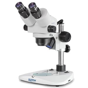 Kern Stereo zoom microscope OZL 451, Greenough, Säule, bino, 0,75-5,0x, 10x/23, 10W Hal