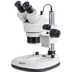 Kern Microscopio stereo zoom OZL 466, trino, anillo, Greenough, 0,7-4,5x, HWF10x20, 3W LED