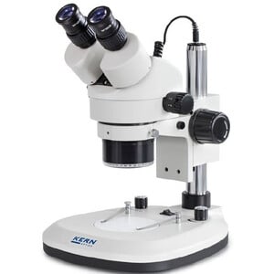 Kern Stereo zoom microscoop OZL 466, trino, Ringl., Greenough, 0.7-4.5x, HWF10x20, 3W LED