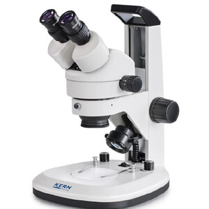 Kern Stereo zoom microscoop OZL 467, bino, Greenough, 0.7-4.5x, HWF10x20, 3W LED