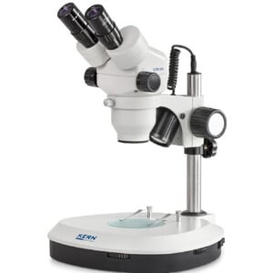 Kern Stereo zoom microscope OZM 542, Bino, 7-45x, HSWF10x23, Auf-Durchlicht, 3W LED
