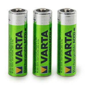 Euromex Set van 3 oplaadbare batterijen