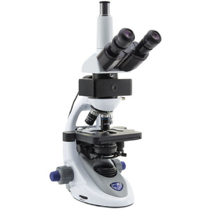 Optika Microscopio B-293LD1.50, LED-FLUO, N-PLAN IOS, W-PLAN 500x, set de filtros azules, trino