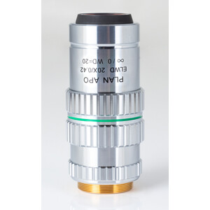 Motic Plan apochromatisch. objectief PA ELWD 20X/0.420 (wd 20mm) Parfocaliteitscorrectie